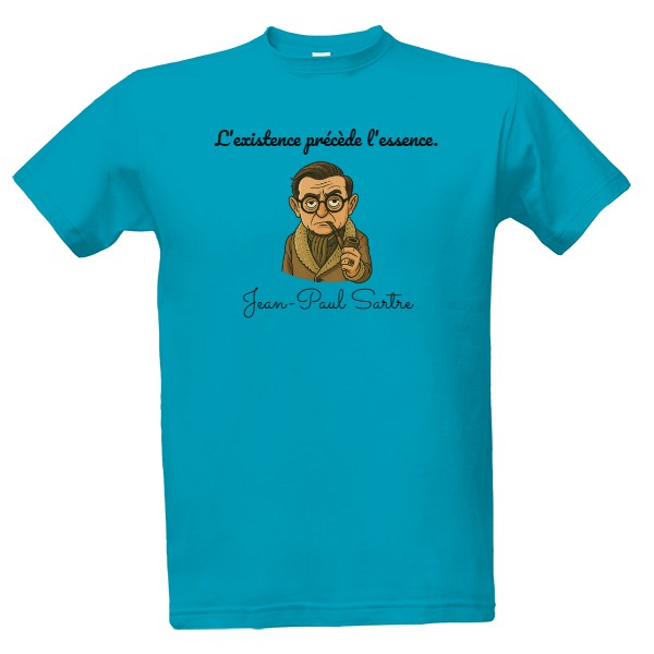 Tričko s potiskem Jean-Paul Sartre