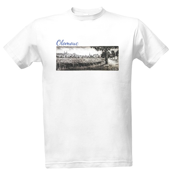 Tričko s potiskem Olomouc-Alej