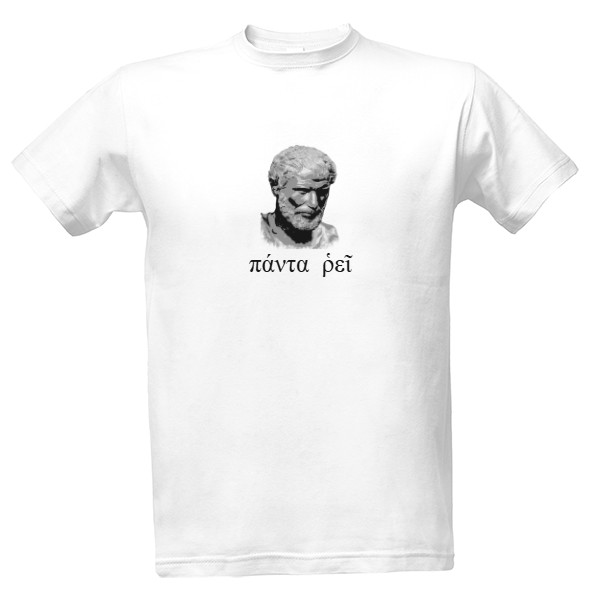 Tričko s potiskem Panta rhei